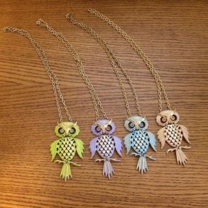 Bundle of Owl Necklaces